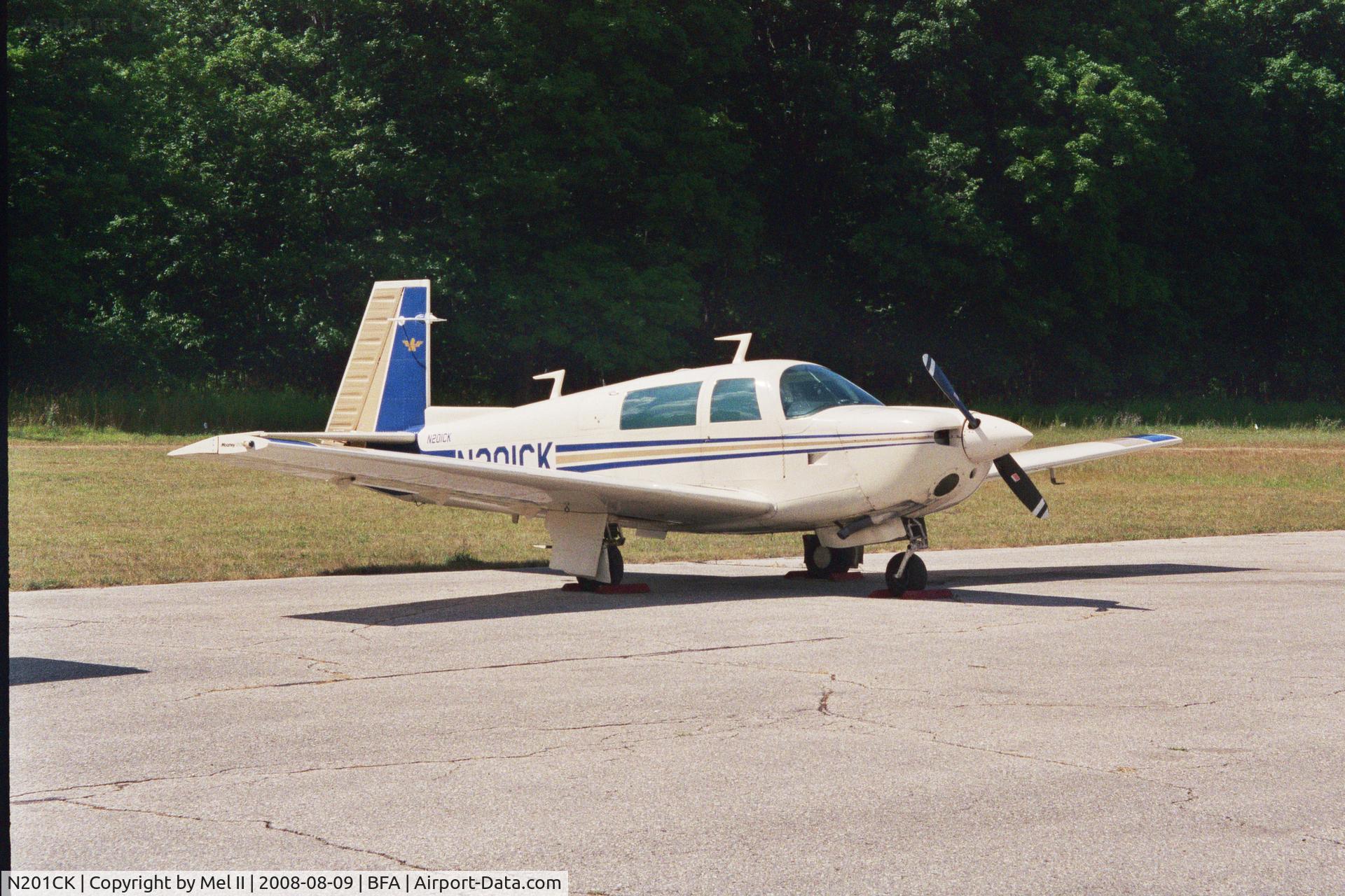 N201CK, 1978 Mooney M20J 201 C/N 24-0440, Parked @ Boyne Mountain Airport (BFA)