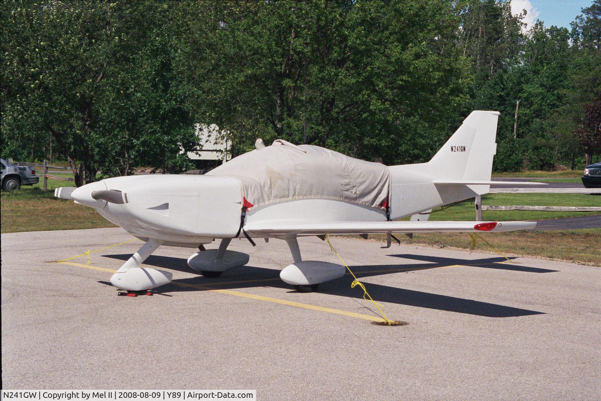 N241GW, 2003 Stoddard-Hamilton Glasair Super II-S FT C/N 2248, Parked @ Kalkaska City Airport (Y89)