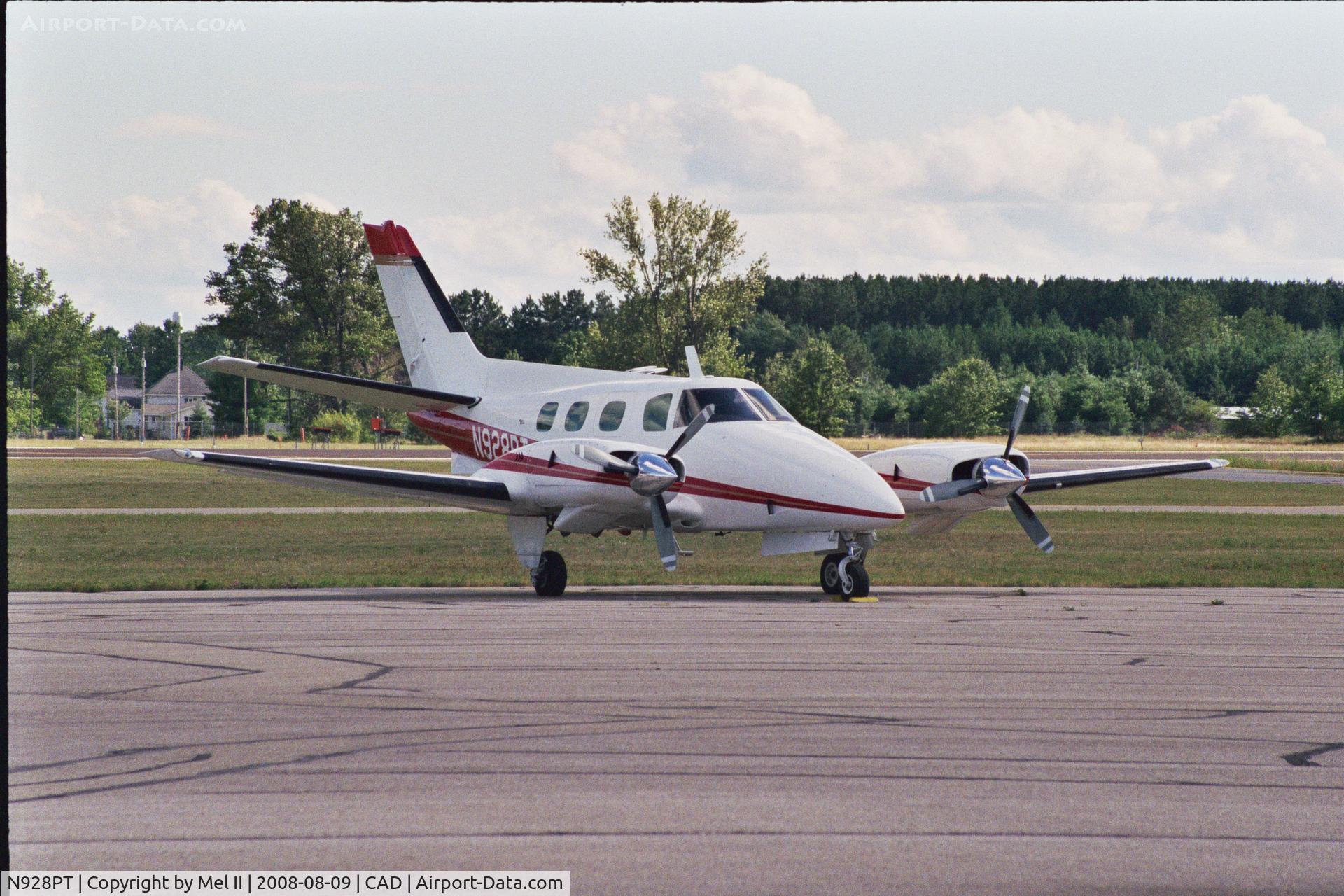 N928PT, 1971 Beech A60 C/N P-174, Parked @ Wexford County Airport (CAD)