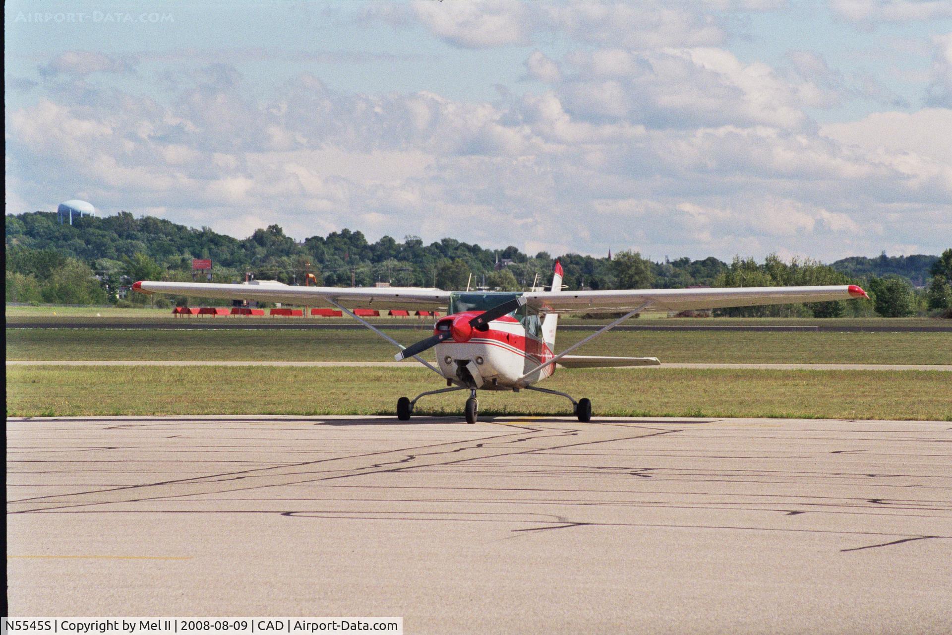 N5545S, 1980 Cessna R182 Skylane RG C/N R18201604, Parked @ Wexford County Airport (CAD)
