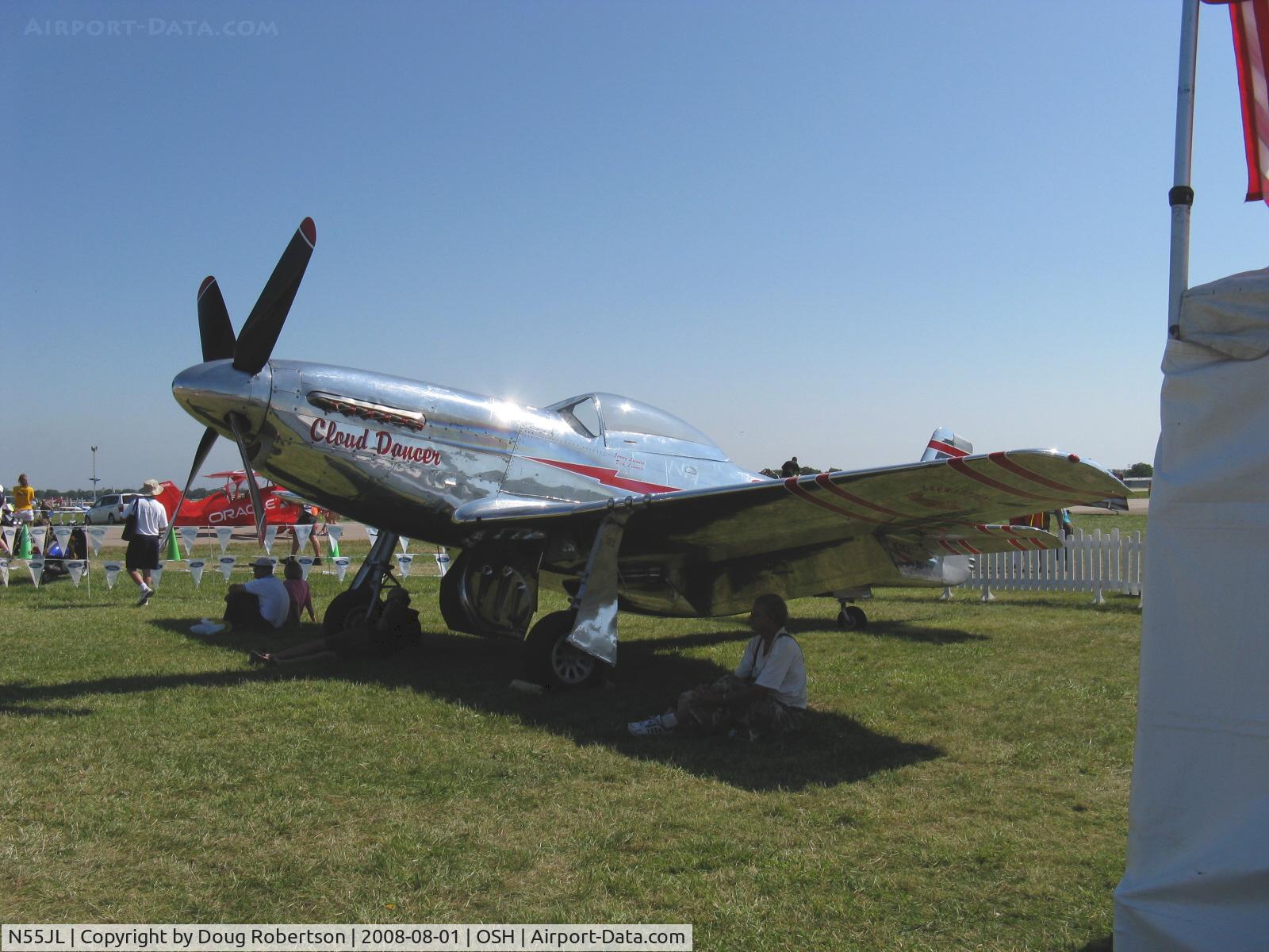 N55JL, 1944 North American F-51D Mustang C/N 124-44471, 1944 North American F-51D MUSTANG 'Cloud Dancer', Packard Rolls V1650 1,490 Hp, Limited class