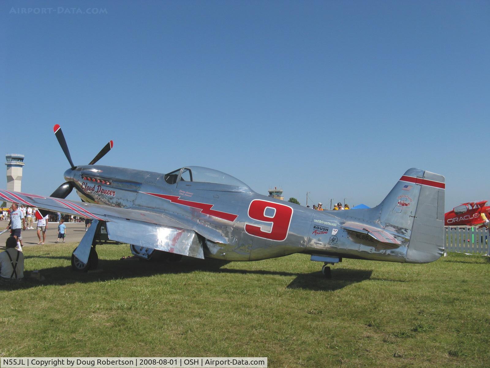 N55JL, 1944 North American F-51D Mustang C/N 124-44471, 1944 North American F-51D MUSTANG 'Cloud Dancer', Packard Rolls V1650 1,490 Hp, Limited class