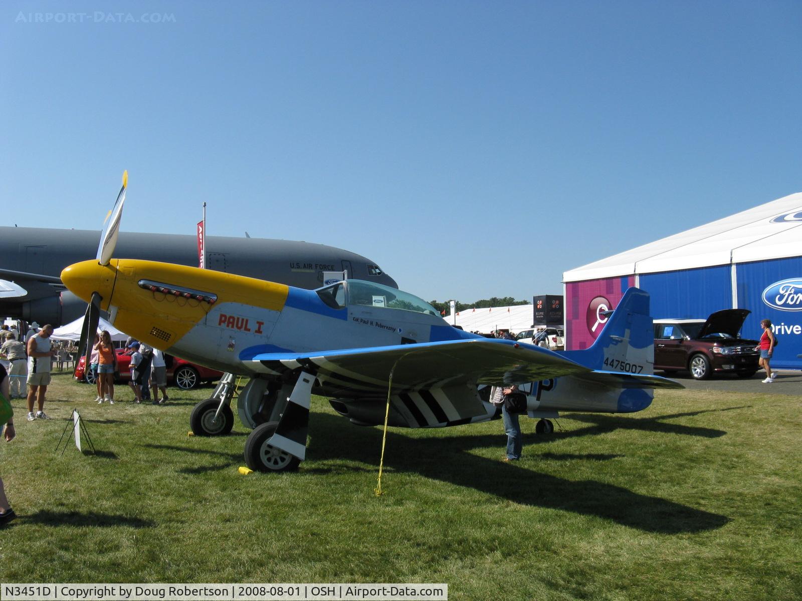 N3451D, 1944 North American F-51D Mustang C/N 122-41547, 1944 North American F-51D MUSTANG 'Paul I', Packard Rolls V1650 1,490 Hp, Limited class