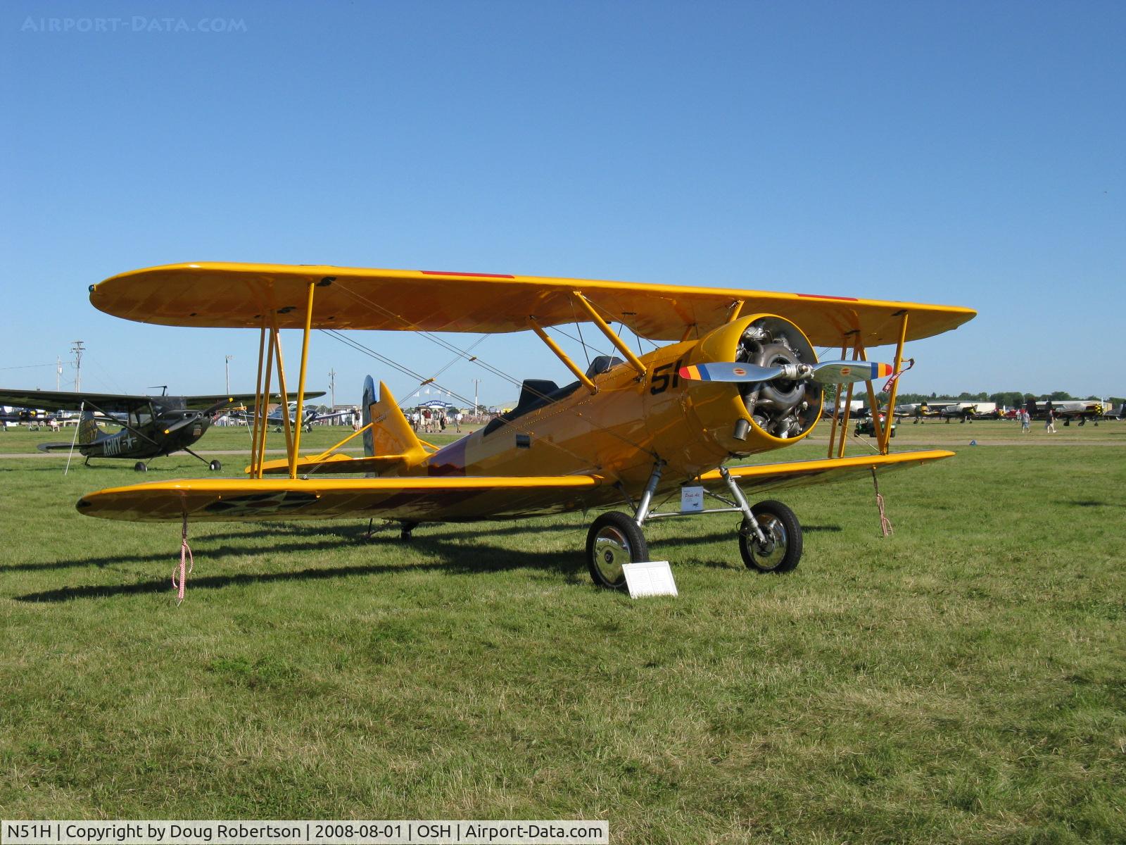 N51H, 1941 Naval Aircraft Factory N3N-3 C/N 2660, 1941 Naval Aircraft Factory N3N-3 'YELLOW PERIL', Wright Whirlwind R-760 A B D E&ET 235 Hp radial