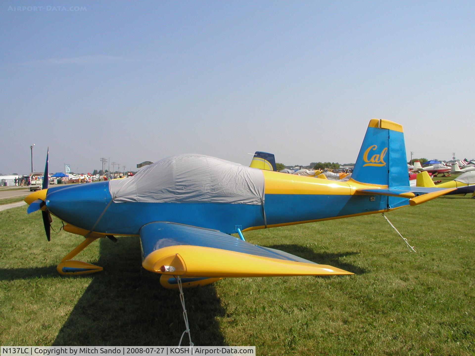 N137LC, 2005 Vans RV-9A C/N 90334, EAA AirVenture 2008.