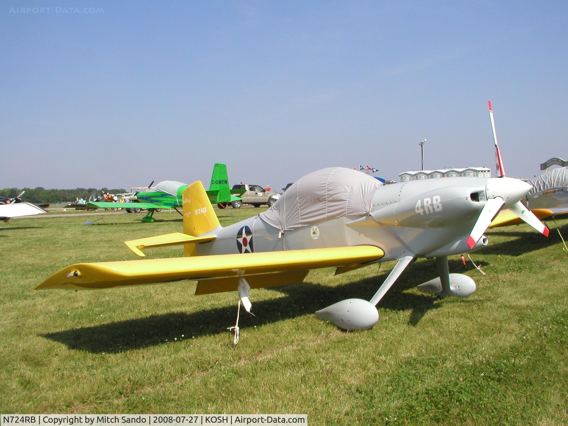N724RB, 2004 Vans RV-4 C/N 2790, EAA AirVenture 2008.