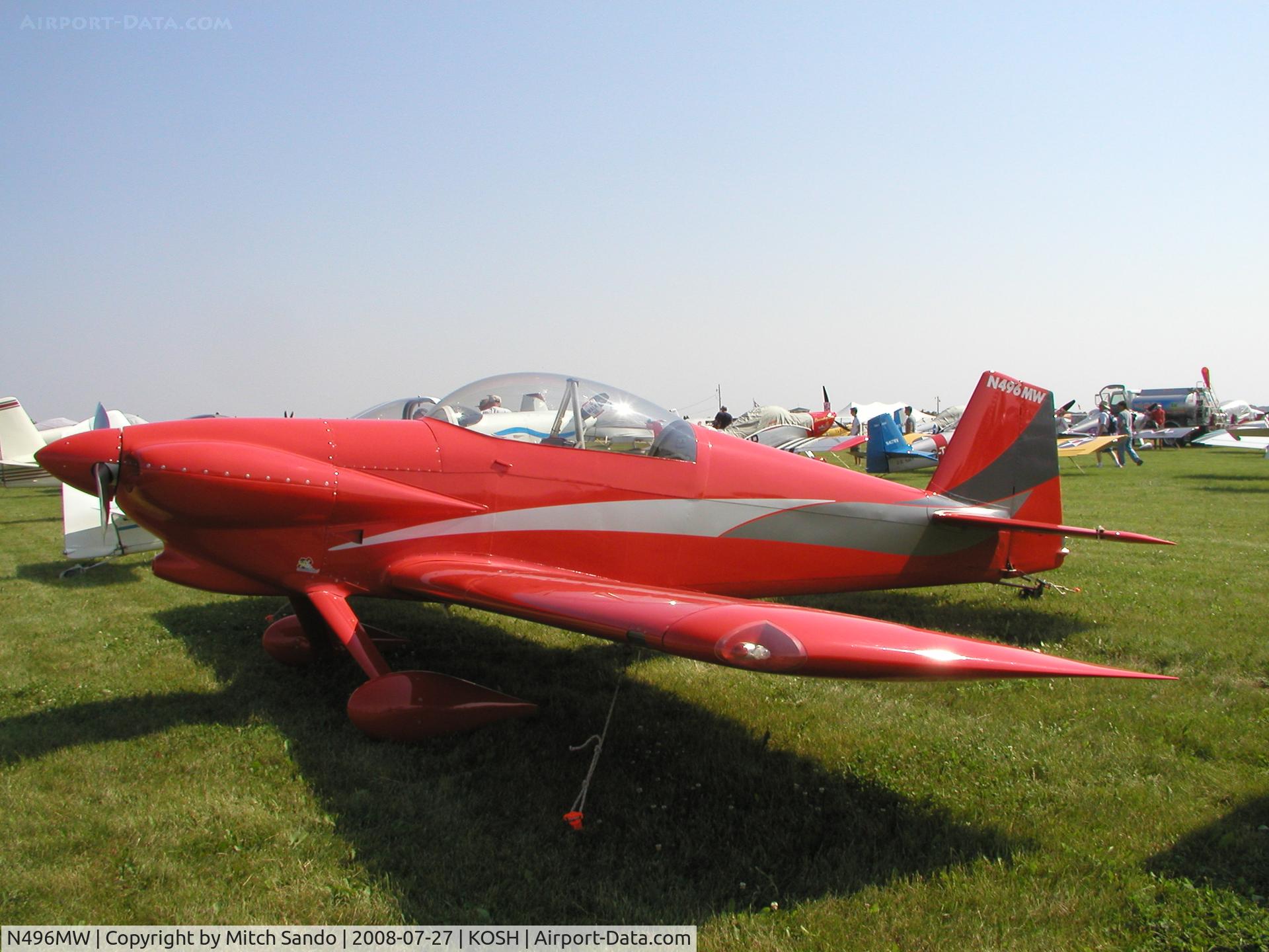 N496MW, 1997 Vans RV-4 C/N 2510, EAA AirVenture 2008.