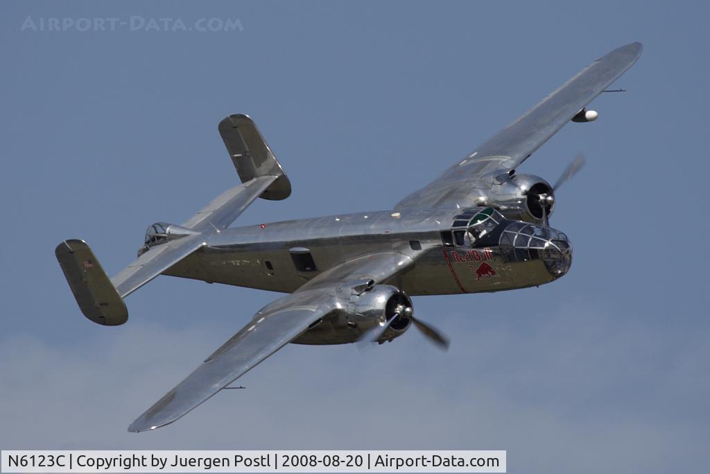 N6123C, 1945 North American B-25J-30-NC Mitchell Mitchell C/N 108-47647, Flying Bulls North American B-25J Mitchell