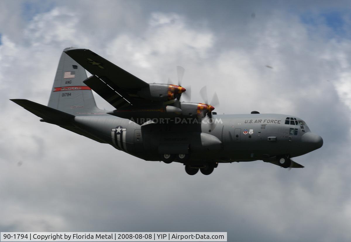 90-1794, 1990 Lockheed C-130H Hercules C/N 382-5247, Lockheed C-130 Hercules of Ohio National Guard