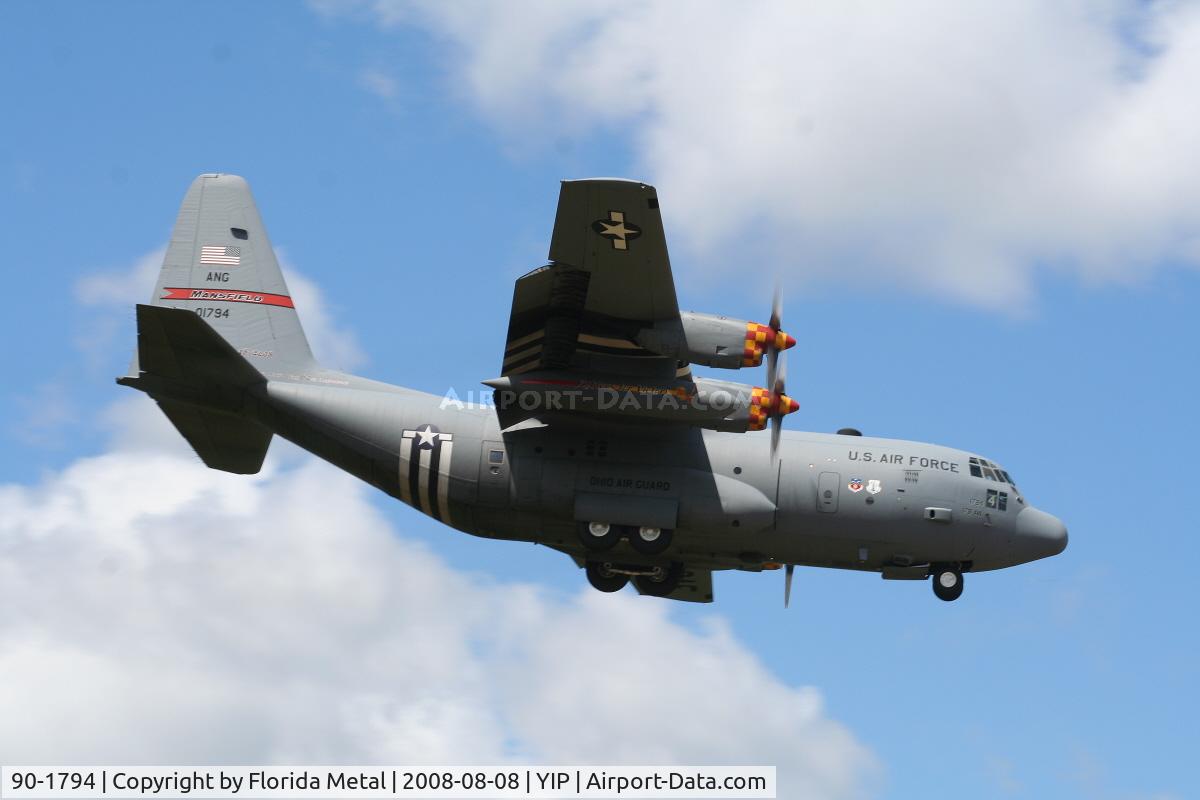 90-1794, 1990 Lockheed C-130H Hercules C/N 382-5247, Lockheed C-130 Hercules of Ohio National Guard