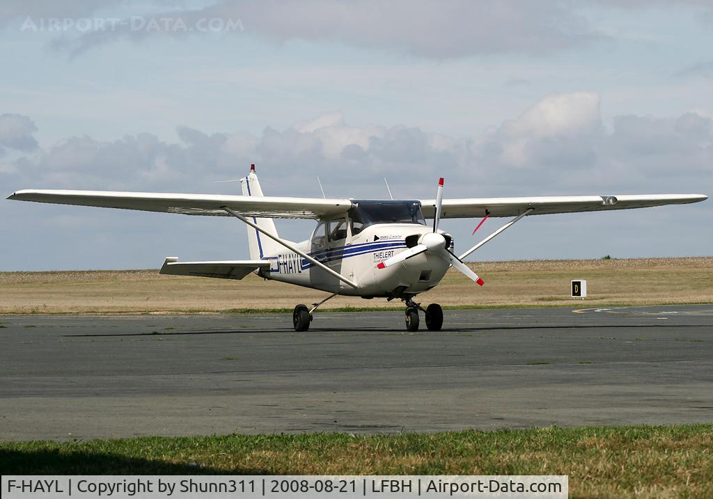 F-HAYL, Reims F172G C/N 0239, Parked in front of maintenance hangar...