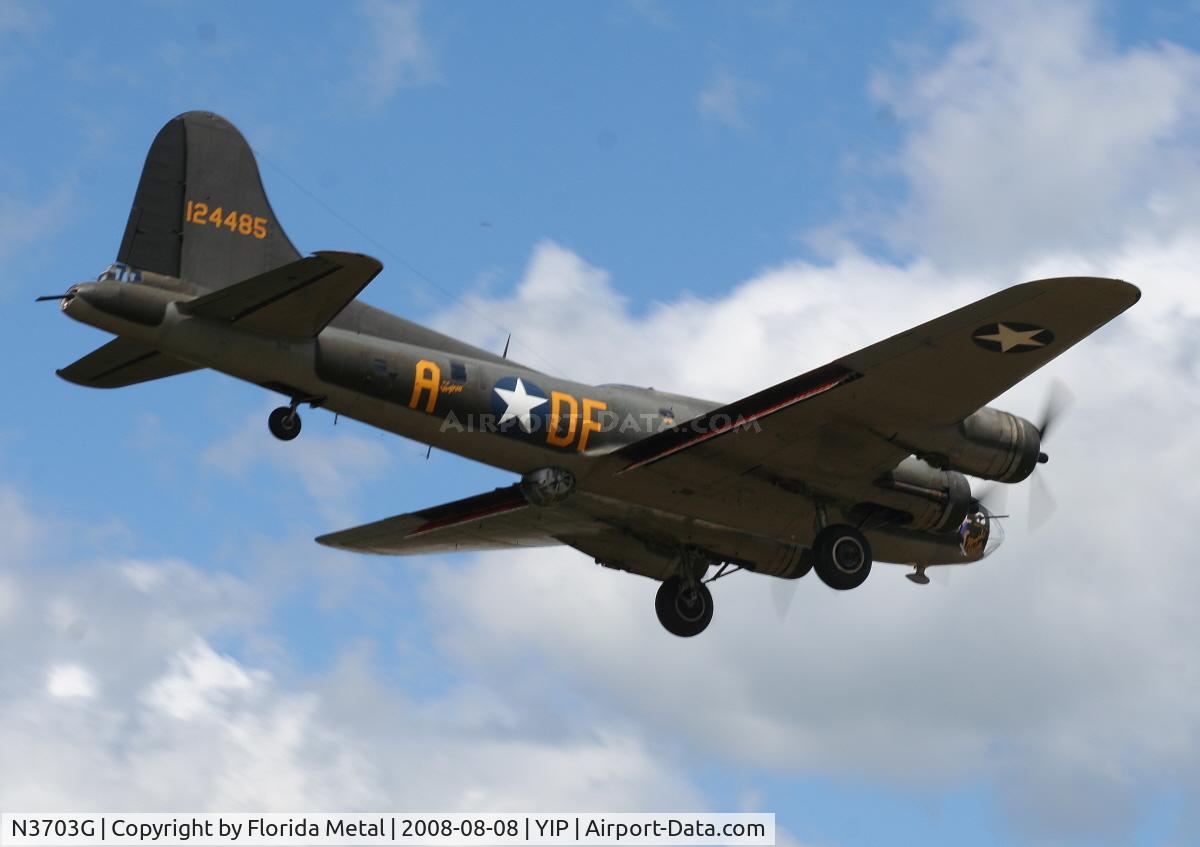 N3703G, 1945 Boeing B-17G Flying Fortress C/N 44-83546-A, B-17 Memphis Belle