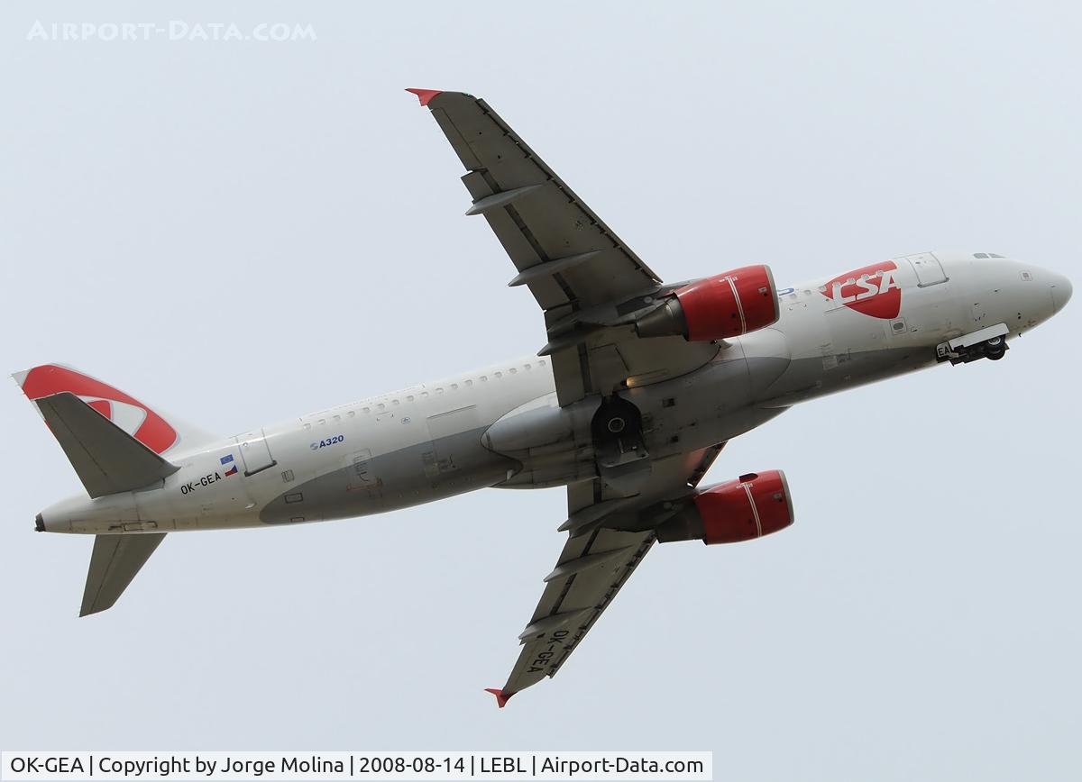 OK-GEA, 2001 Airbus A320-214 C/N 1439, Now with new colours...