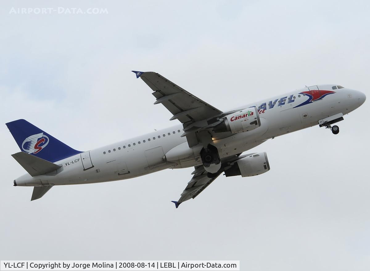 YL-LCF, 1993 Airbus A320-212 C/N 446, Taking off RWY 07R.