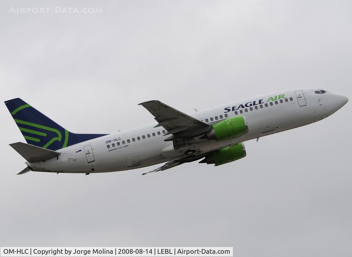 OM-HLC, 1991 Boeing 737-33A C/N 25119, Taking off RWY 07R.