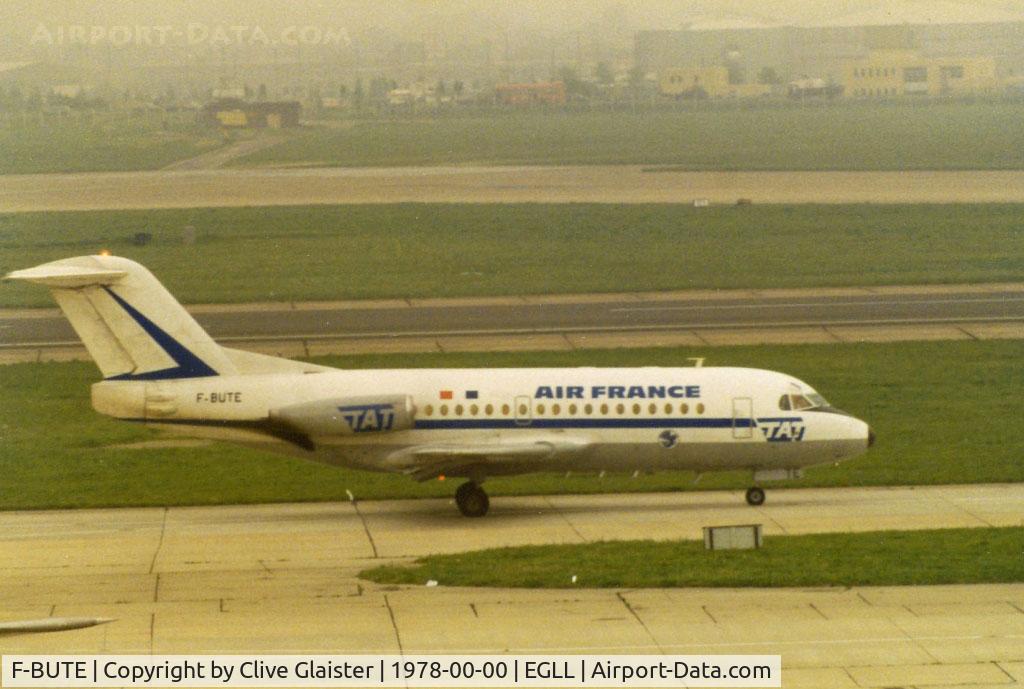 F-BUTE, 1971 Fokker F.28-1000 Fellowship C/N 11031, D-AHLB > LN-HLB > D-AHLB > F-BUTE > VH-FKG > N803PH - Broken up 2001