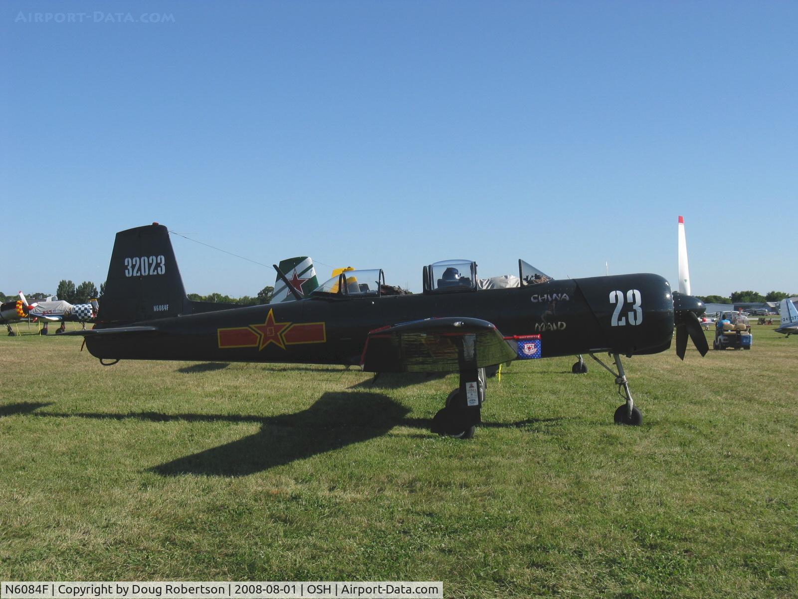N6084F, 1977 Nanchang CJ-6 C/N 3732023, 1977 Nanchang China CJ-6A 'China Maid', Huosai 6JIA 285 Hp