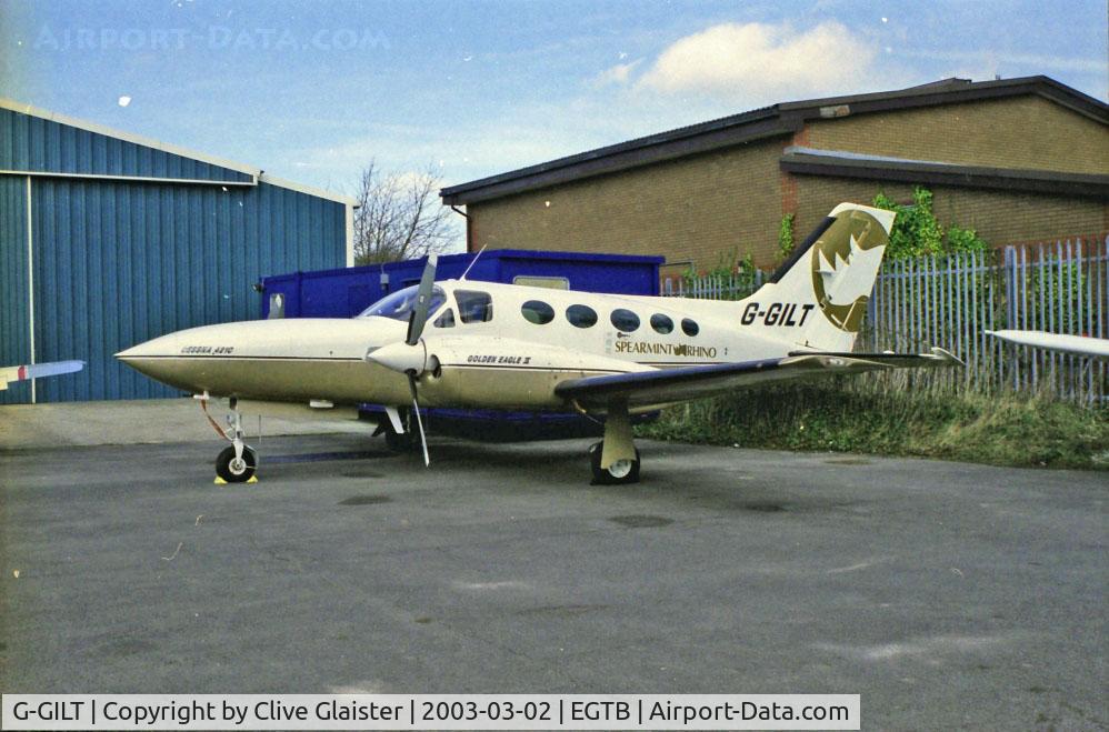 G-GILT, 1978 Cessna 421C Golden Eagle C/N 421C-0515, Ex: N88541 > N885EC > N885WW > N555WW > N555WV > G-BMZC > G-GILT > N421CU in August 2008 -  Originally owned to, Octavius Hunt Ltd in October 1986 as G-BMZC and currently with, Spearmint Rhino Companies (Europe) Ltd since March 2002 as G-GILT.