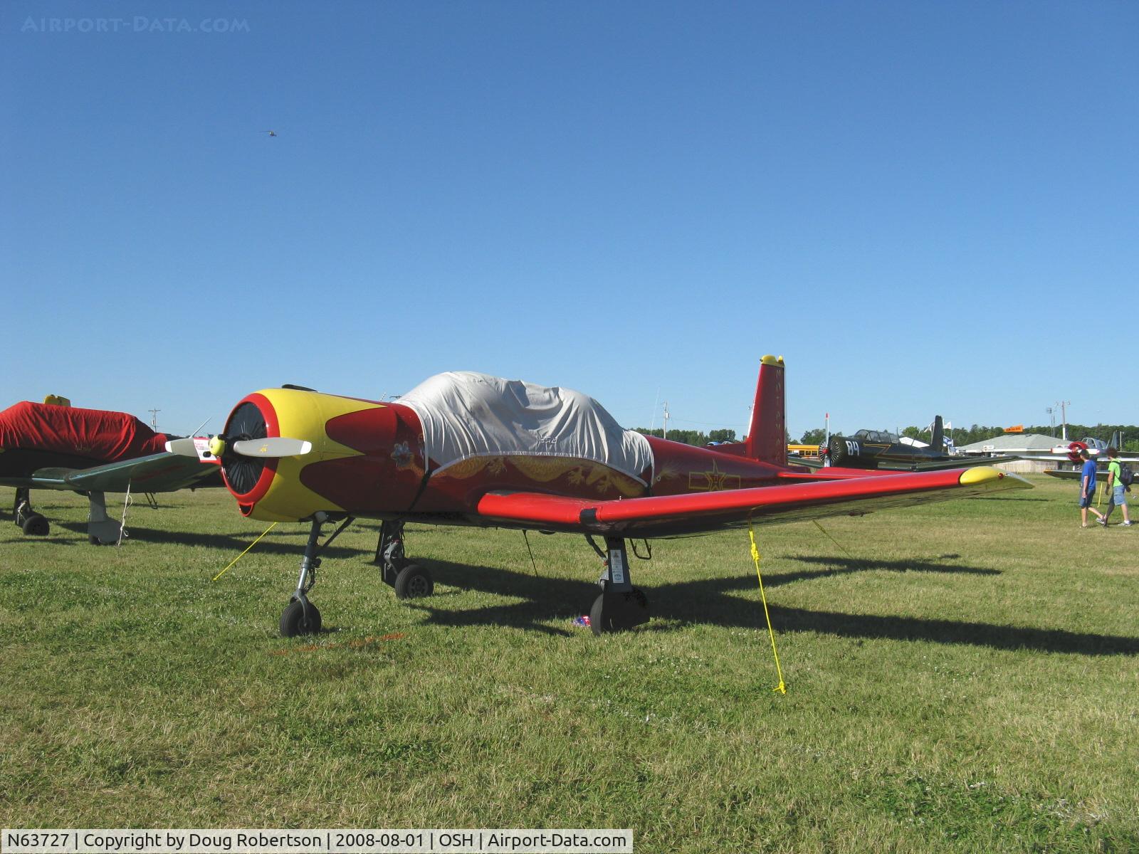 N63727, 1977 Nanchang CJ-6A C/N 1832035, 1977 Nanchang China CJ-6A as NX63727, Huosai 6A 9 cylinder radial 285 Hp