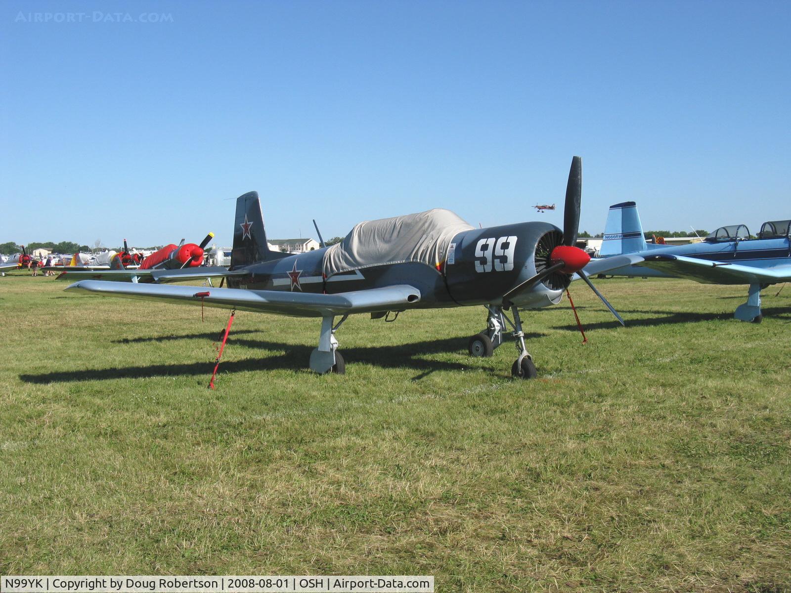 N99YK, 1965 Nanchang CJ-6 C/N 1332010, 1965 Nanchang China YAK-18A, Vedeneev (VOKBM) M-14P 355 Hp, 3 blade prop, Exhibition class