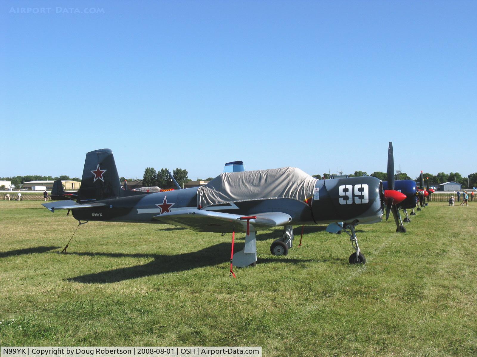 N99YK, 1965 Nanchang CJ-6 C/N 1332010, 1965 Nanchang China YAK-18A, Vedeneev (VOKBM) M-14P 355 Hp, 3 blade prop, Exhibition class
