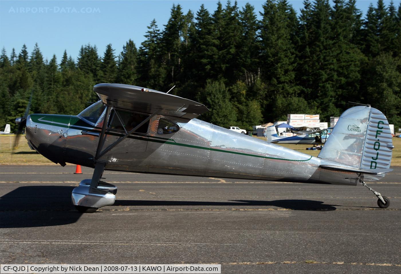 CF-QJD, 1946 Cessna 140 C/N 11296, Arlington fly in