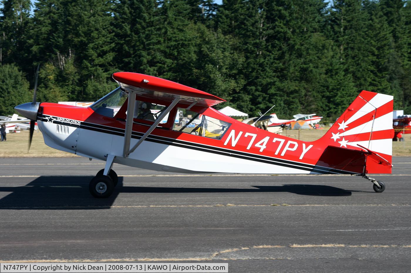 N747PY, 1994 American Champion 8KCAB Super Decathlon C/N 732-94, Arlington fly in