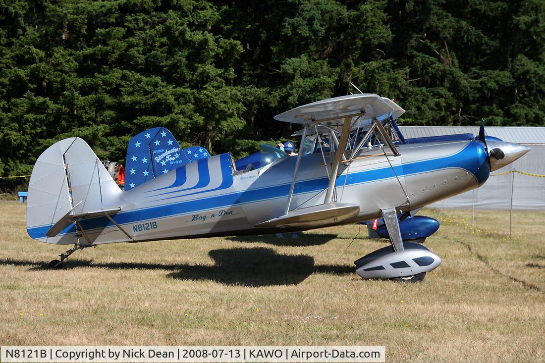 N8121B, 1995 Stolp SA-750 Acroduster Too C/N 377, Arlington fly in