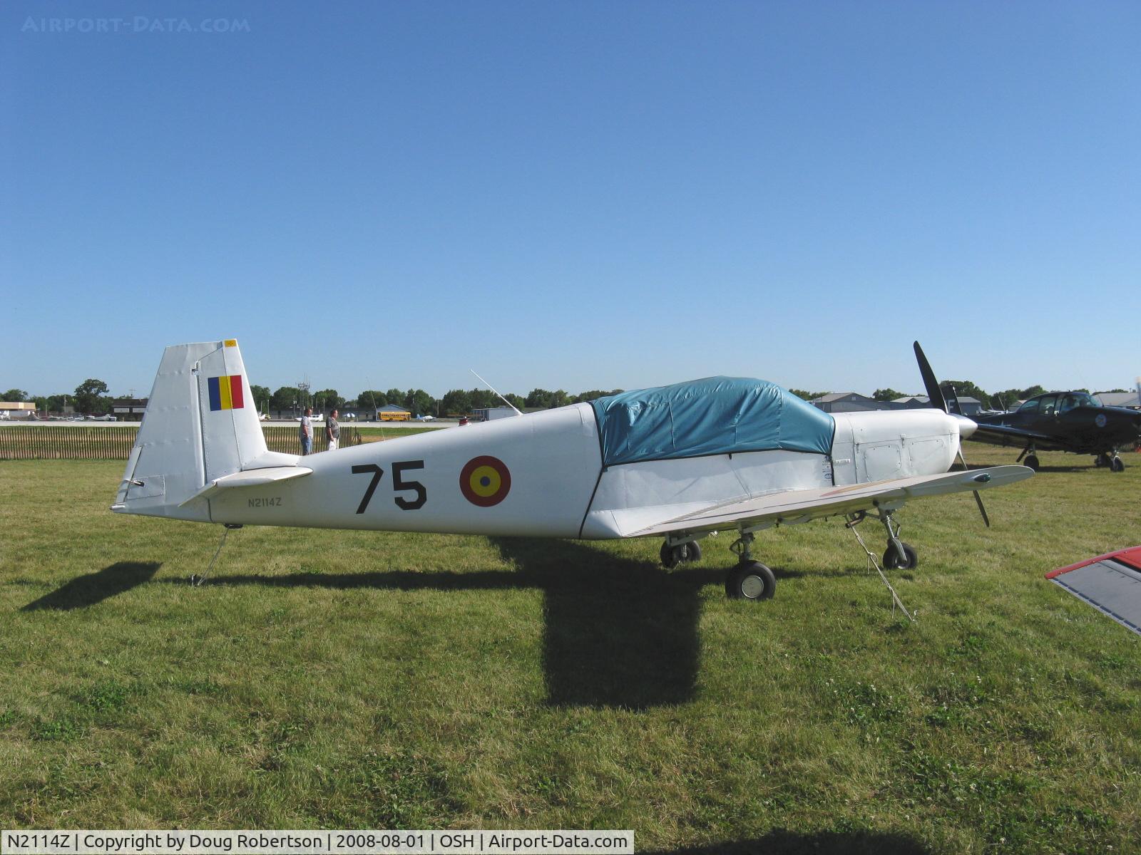N2114Z, 1982 IAR IAR-823 C/N 75, 1984 ICA (Intreprinderea de Constructii Aeronautice) Brasov IAR-823, Lycoming IO-540-G1D5 290 Hp, Hartzell CS prop, fully-retractible tri-gear, Frise-type slotted ailerons