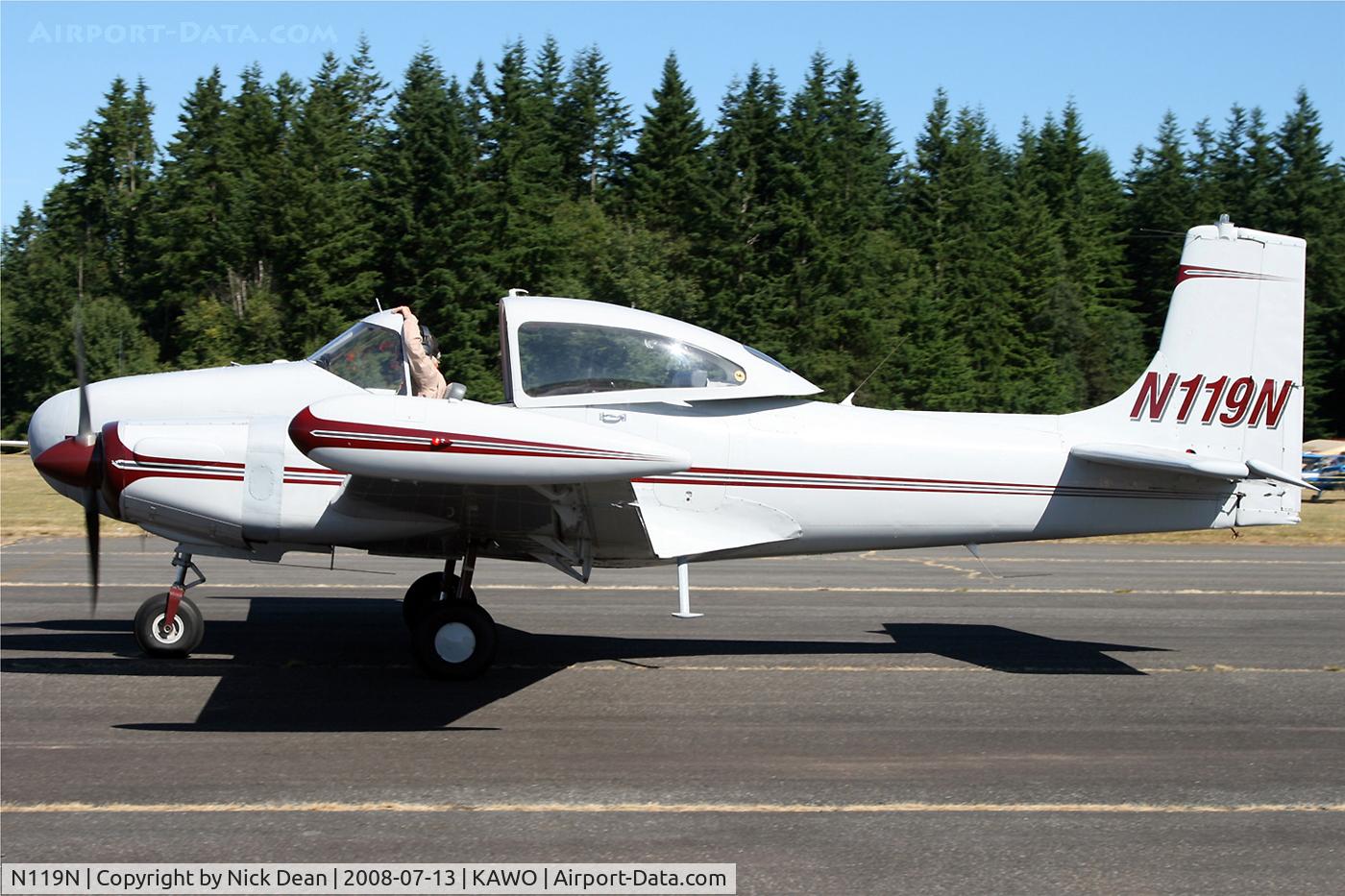 N119N, 1946 Temco D-16A Twin Navion C/N TTN-51 (NAV-4-425), Arlington fly in