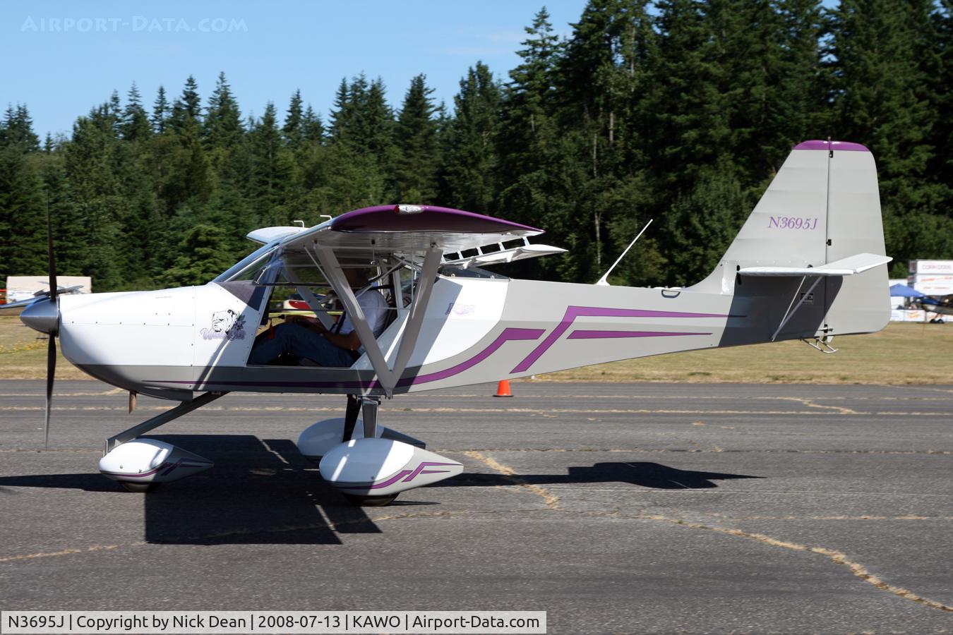N3695J, 2006 Skystar Kitfox Series 6 C/N S60109-061, Arlington fly in