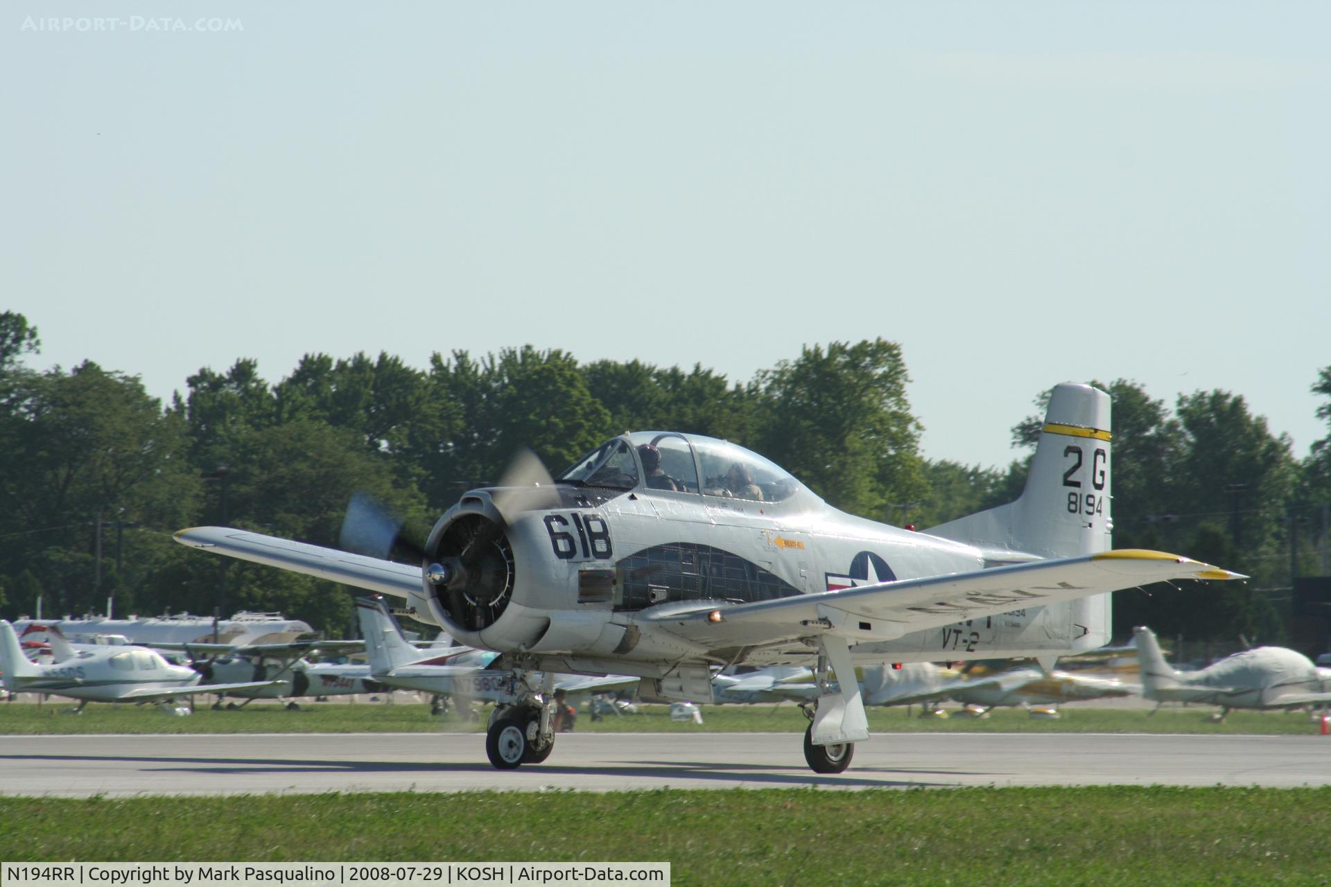 N194RR, North American T-28B Trojan C/N 200-265 (138194), North American T-28B