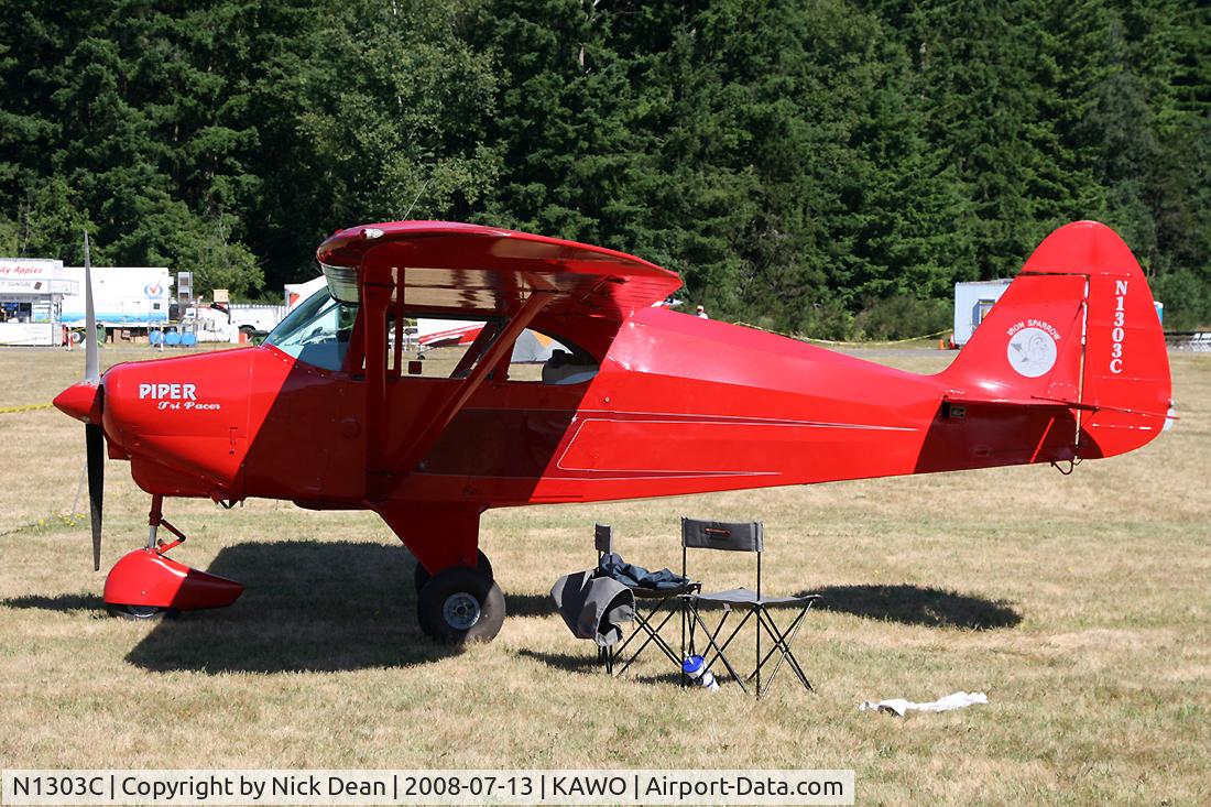 N1303C, 1953 Piper PA-22-135 Tri-Pacer C/N 22-1098, Arlington fly in