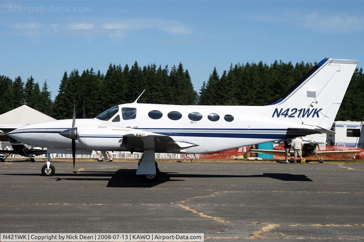 N421WK, 1981 Cessna 421C Golden Eagle C/N 421C1230, Arlington fly in