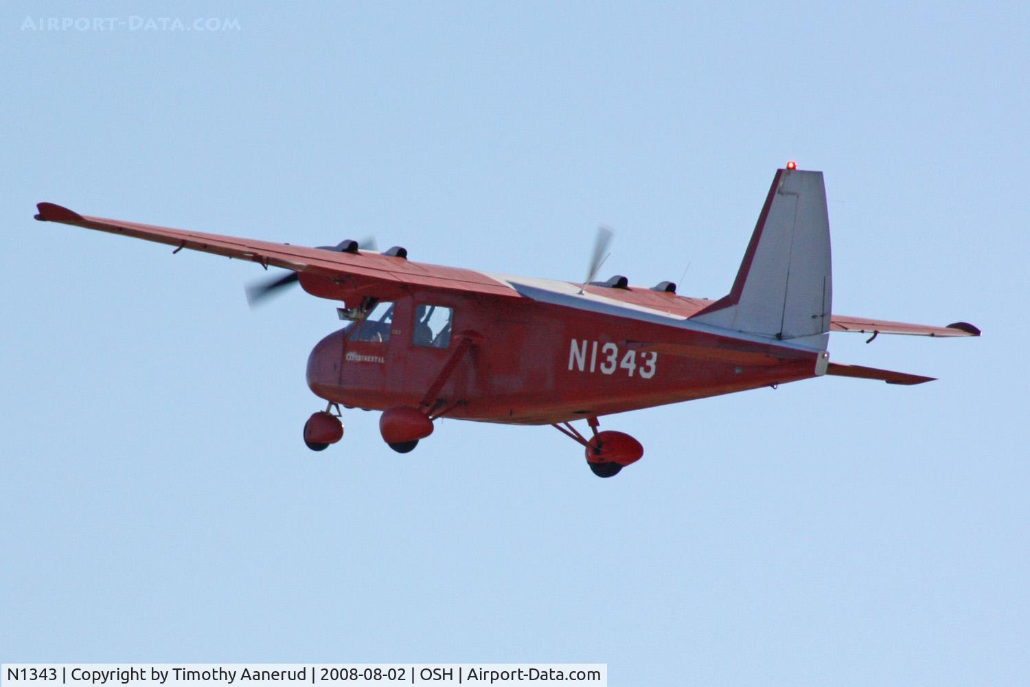 N1343, 1967 Wickham Model B C/N 1, EAA AirVenture 2008, originally powered by Lycoming O-290-D's 125 hp, fixed pitch propellers
