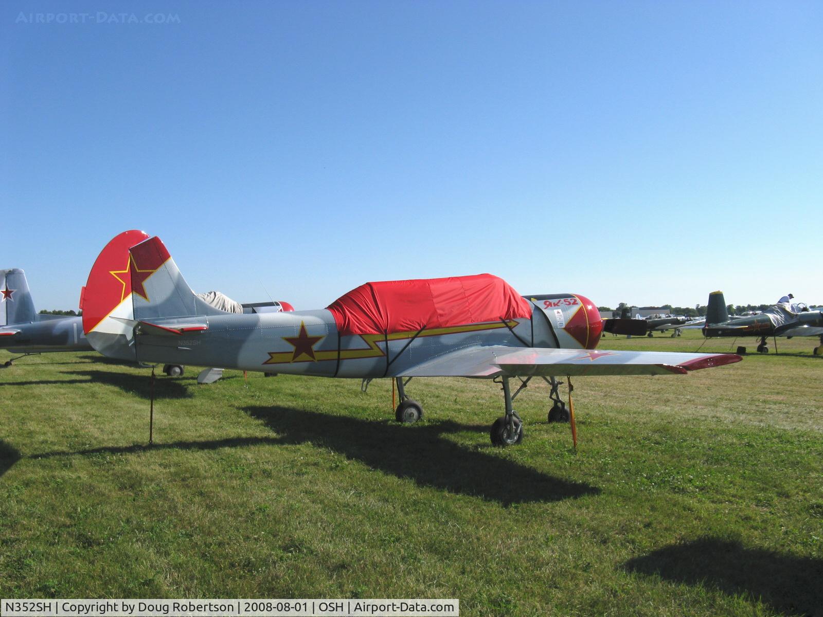 N352SH, 1985 Yakovlev (Aerostar) Yak-52 C/N 855704, 1985 Aerostar S A YAK-52, Vedeneev (Ivchenko) M-14P 355 Hp