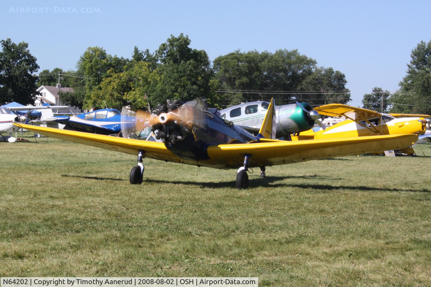 N64202, 1943 Fairchild (Howard) PT-23A Cornell (M-62C) C/N HO-318, EAA AirVenture 2008