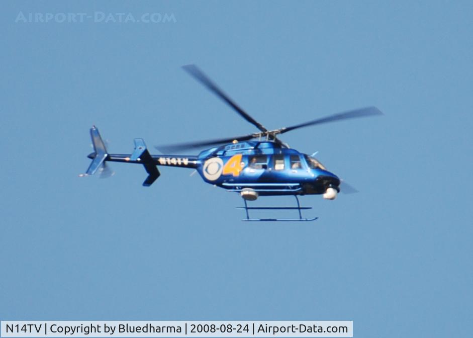 N14TV, 1996 Bell 407 C/N 53048, News 4 Denver heading East toward possible tornado sighting.