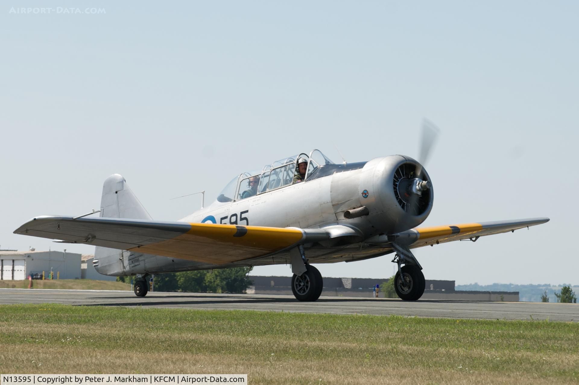 N13595, 1952 Canadian Car & Foundry T-6 Harvard Mk.4 C/N CCF4-97, CAF Harvard at AirExpo 2008, Flying Cloud Airport, Eden Prairie, MN