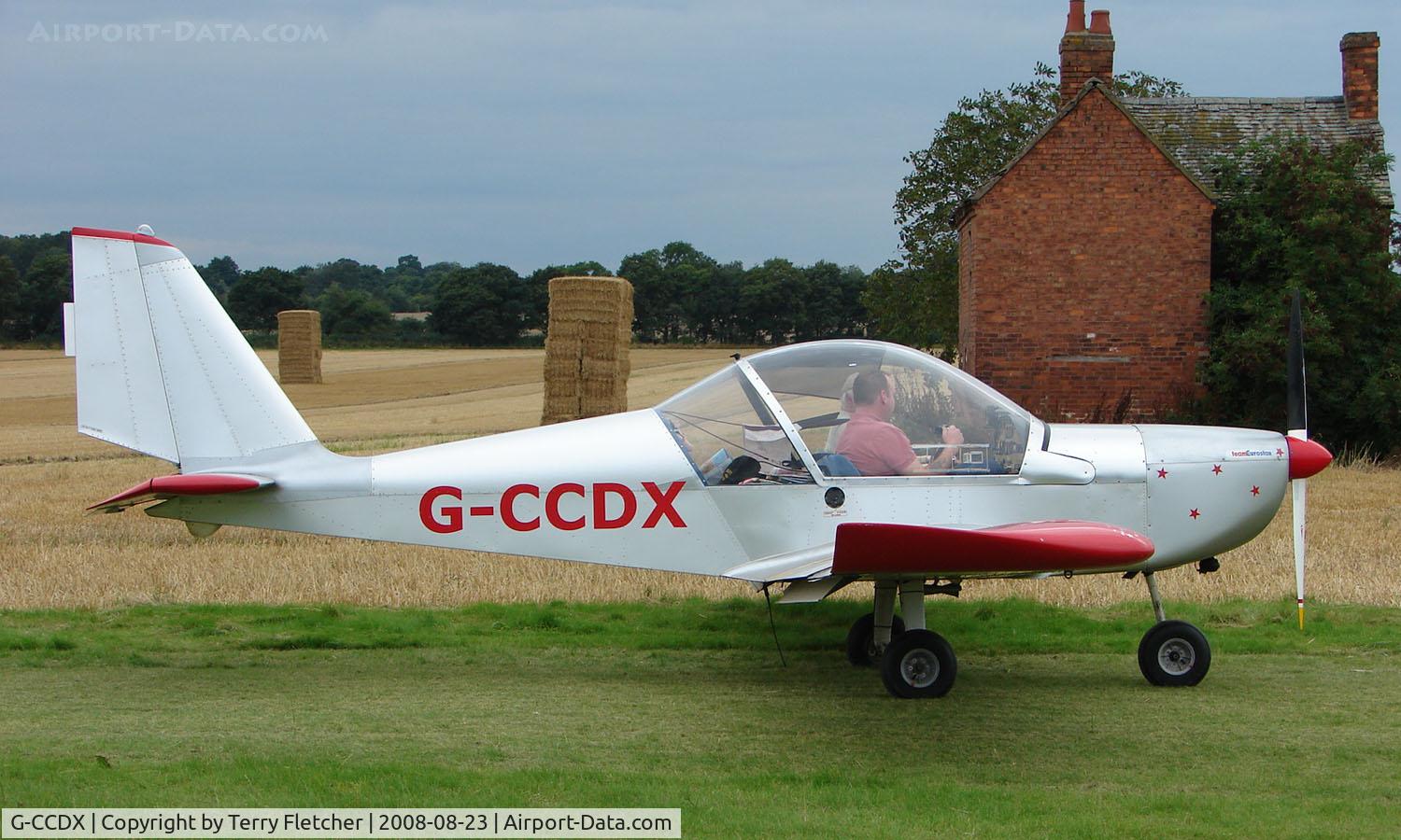 G-CCDX, 2003 Aerotechnik EV-97 Eurostar C/N PFA 315-14013, Eurostar at 2008 Sittles Farm Fly-in