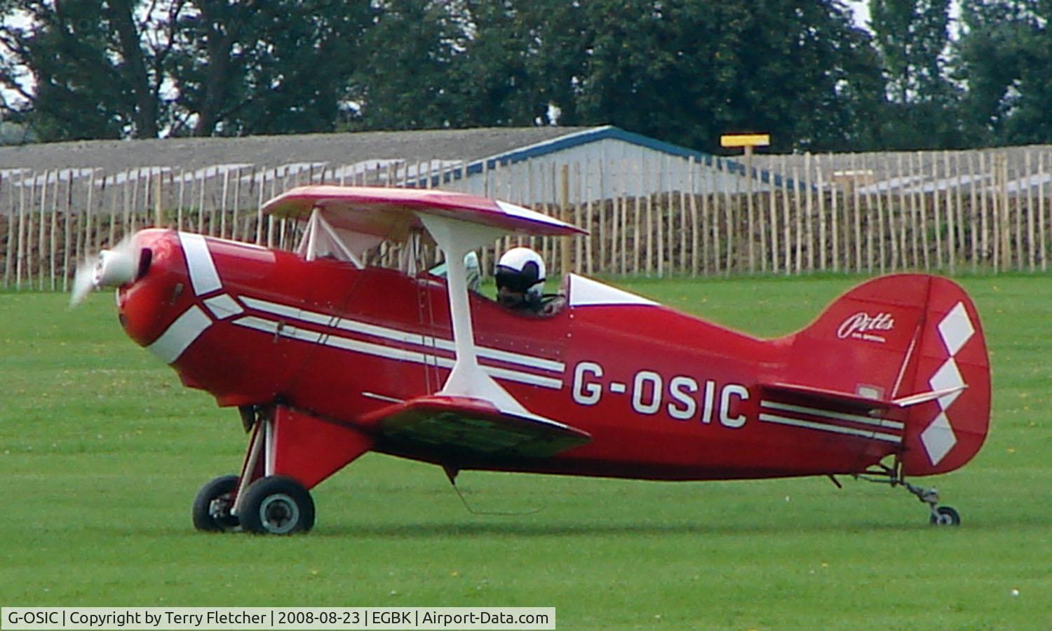 G-OSIC, 1977 Pitts S-1C Special C/N 1921-77, Visitor to Sywell on 2008 Ragwing Fly-in day