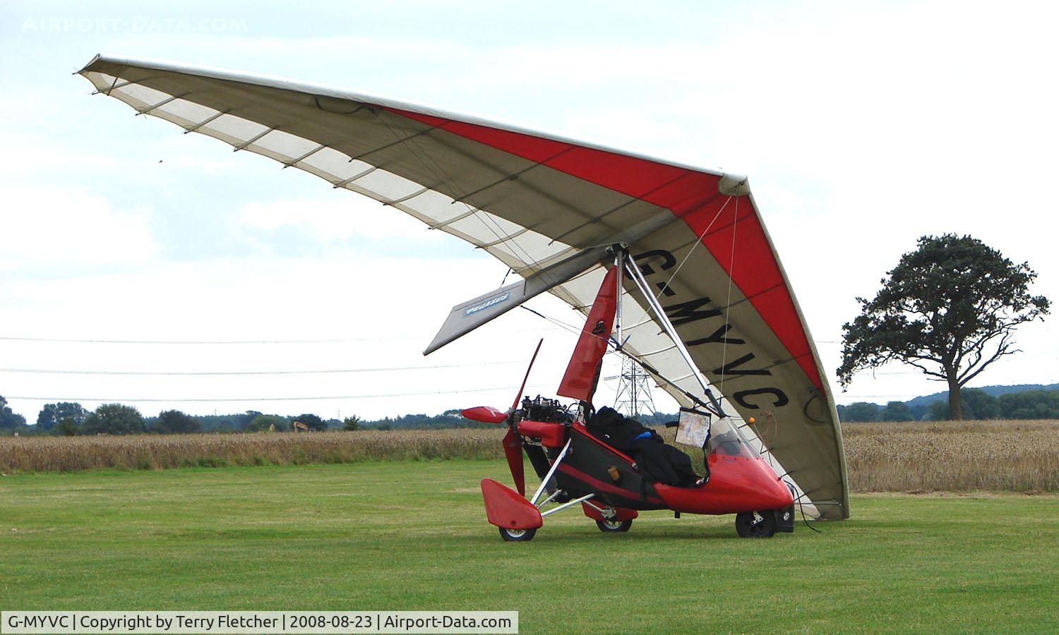 G-MYVC, 1995 Pegasus Quantum 15 C/N 6904, Noted at Roddidge Microlight Centre