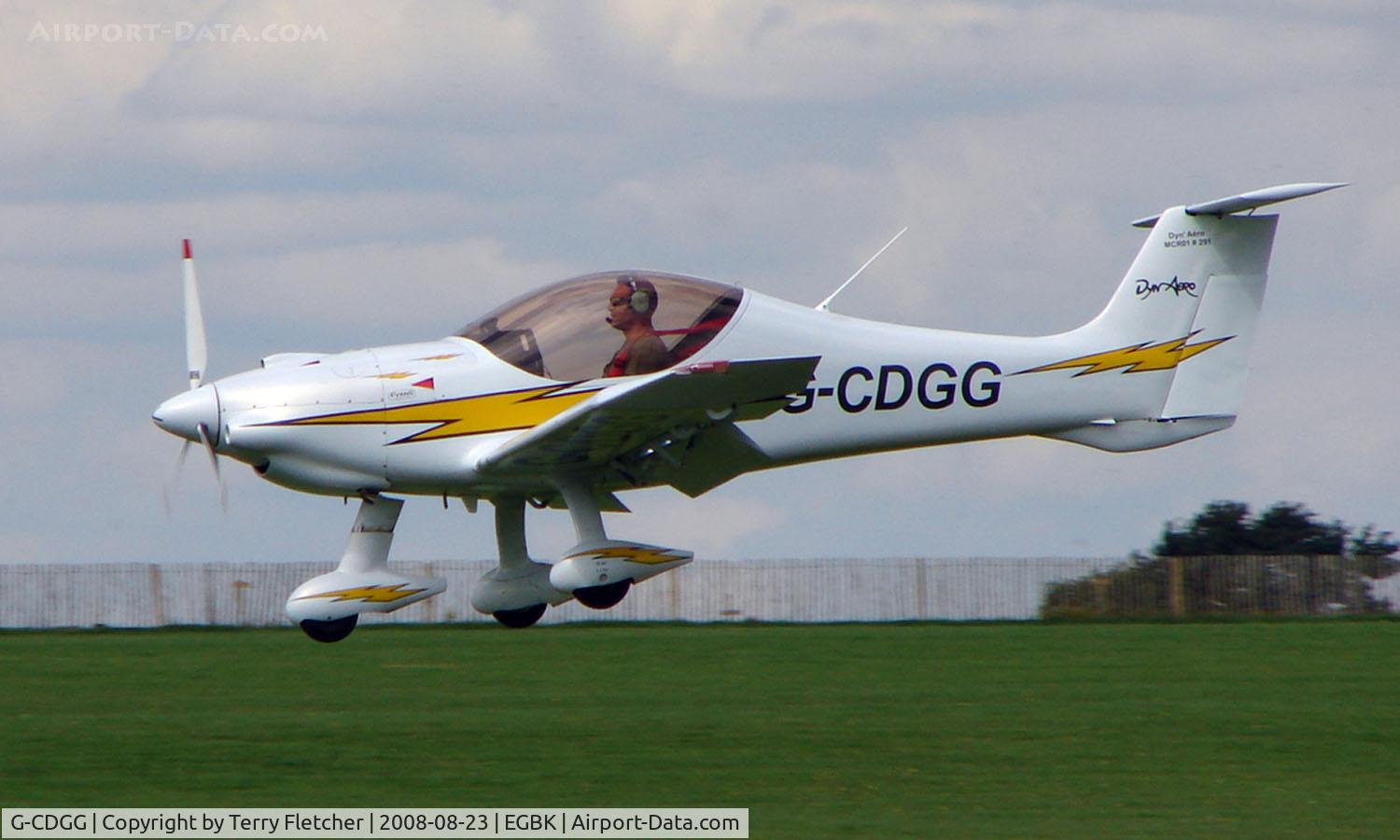 G-CDGG, 2004 Dyn'Aero MCR-01 Club C/N PFA 301A-14267, Visitor to Sywell on 2008 Ragwing Fly-in day