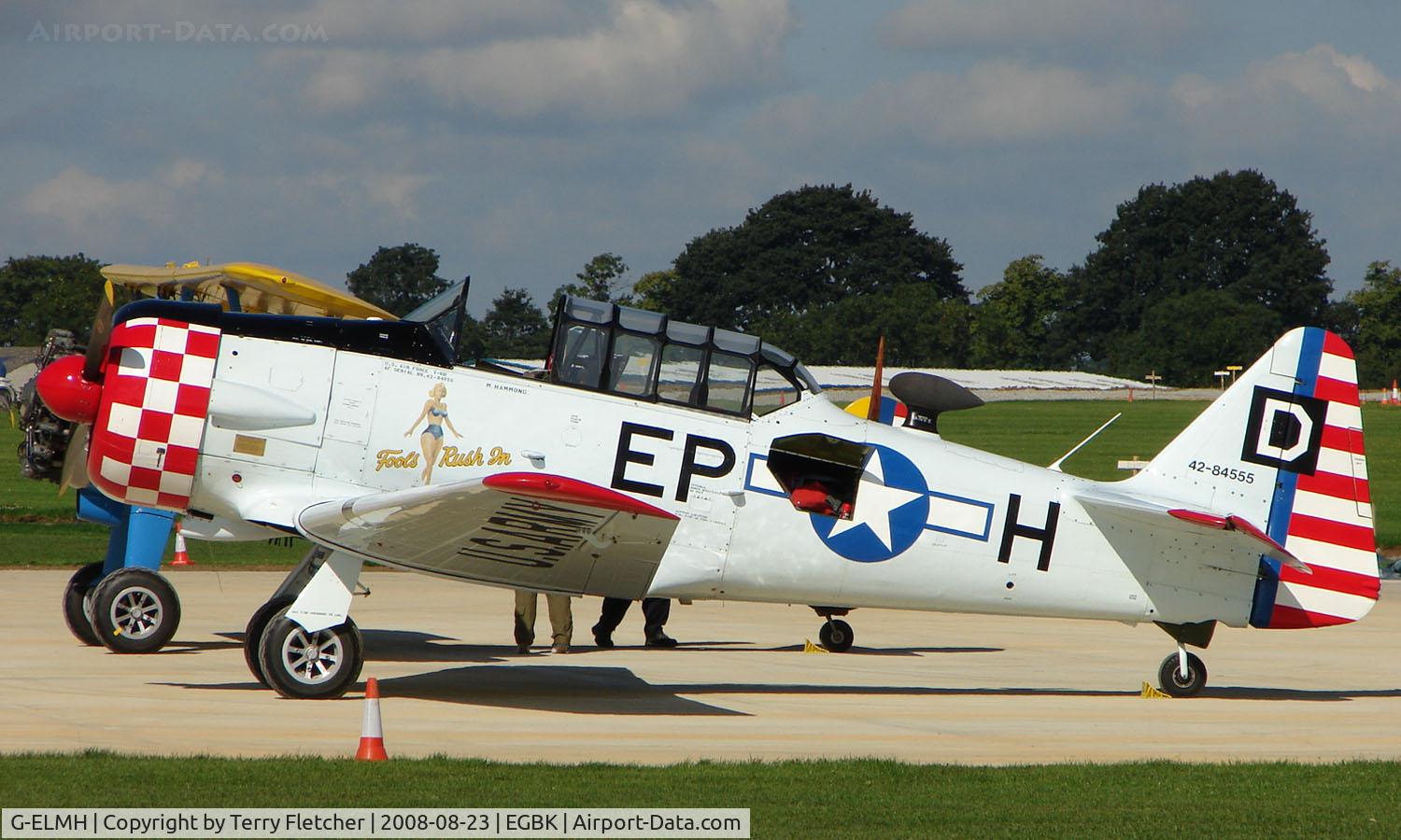 G-ELMH, 1942 North American AT-6D Harvard III C/N 88-16336 (42-84555), 1942 Havard - Visitor to Sywell on 2008 Ragwing Fly-in day