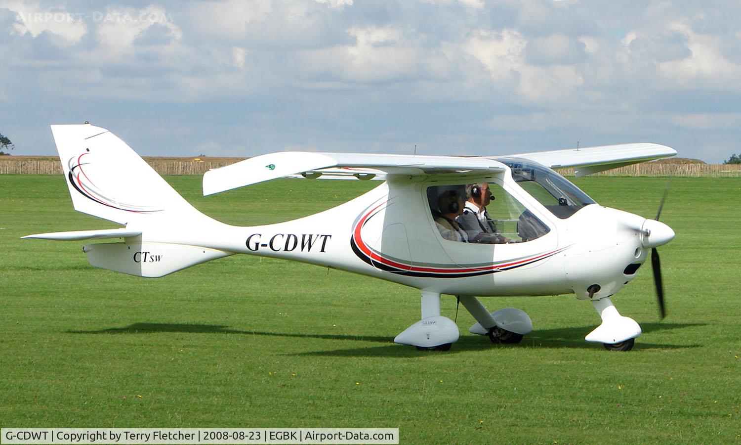 G-CDWT, 2006 Flight Design CTSW C/N 8162, Visitor to Sywell on 2008 Ragwing Fly-in day