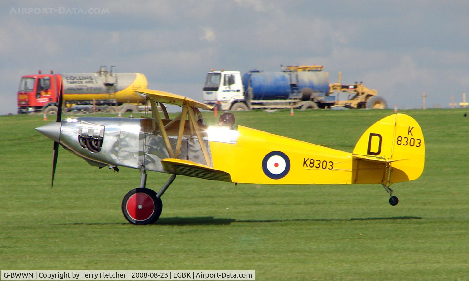 G-BWWN, 1998 Isaacs Fury II C/N PFA 011-10957, Visitor to Sywell on 2008 Ragwing Fly-in day