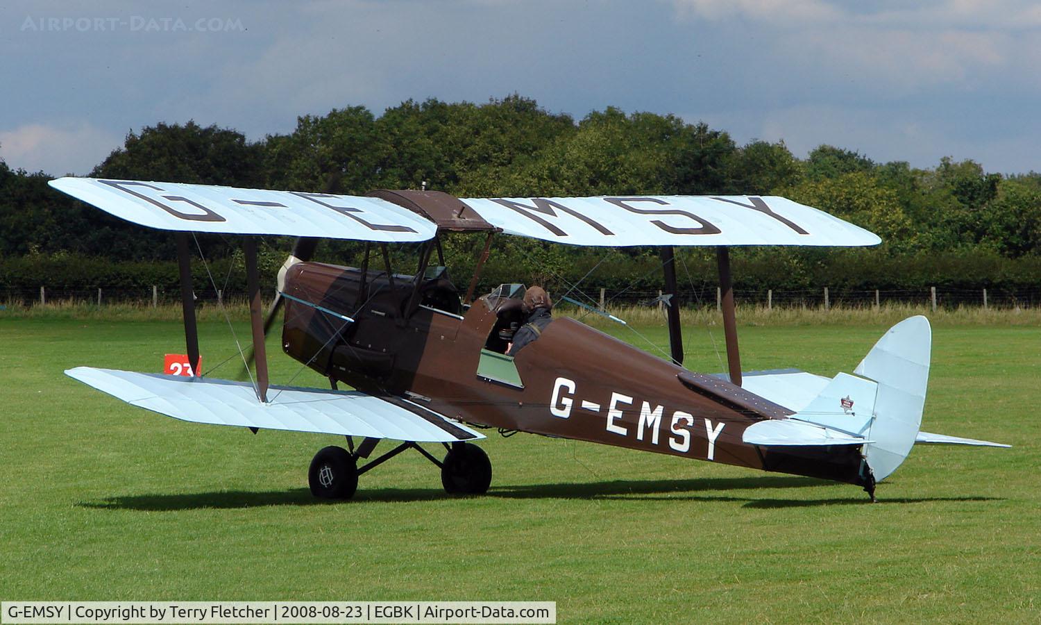G-EMSY, 1940 De Havilland DH-82A Tiger Moth II C/N 83666, 1940 Morris Moters DH82A Tiger Moth - Visitor to Sywell on 2008 Ragwing Fly-in day
