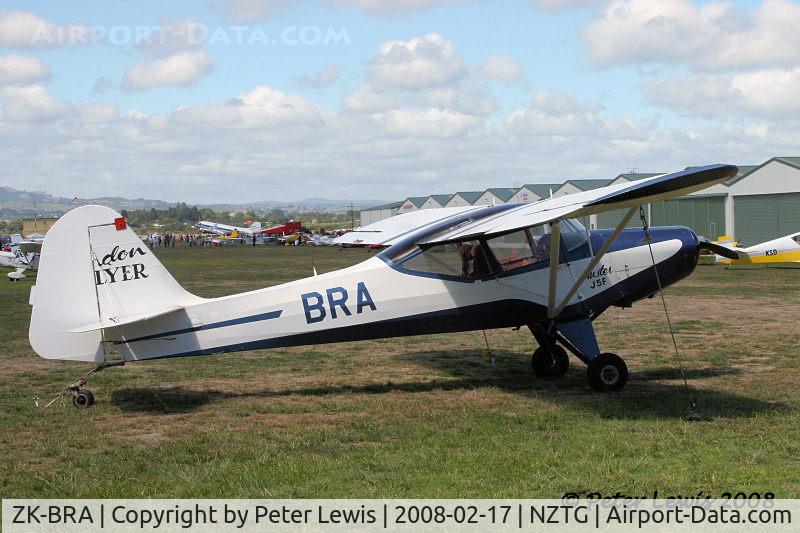 ZK-BRA, Auster J-5F Aiglet Trainer C/N 3110, D L Devine, Gisborne