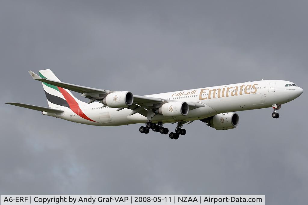 A6-ERF, 2001 Airbus A340-541 C/N 394, Emirates A340-500
