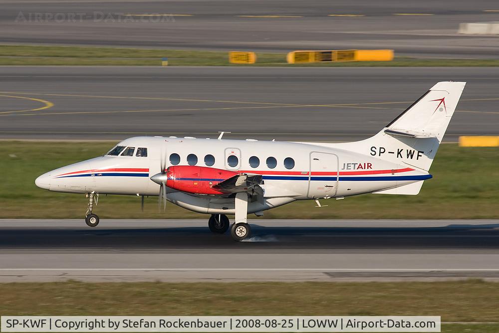 SP-KWF, 1989 British Aerospace BAe-3202 Jetstream 32 C/N 845, touchdown